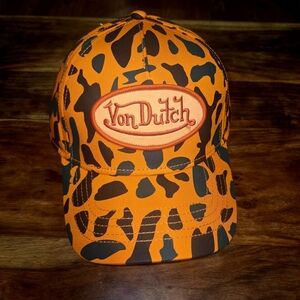 Von Dutch Orange Camo "Chris Brown" Cap